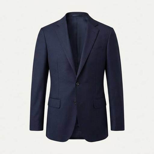 Navy Unstructured Linen Blazer by Alto Milan