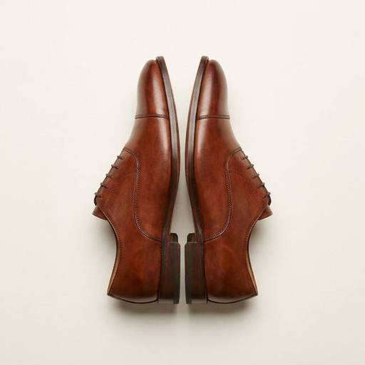 Brown Leather Derby by Arden & Co