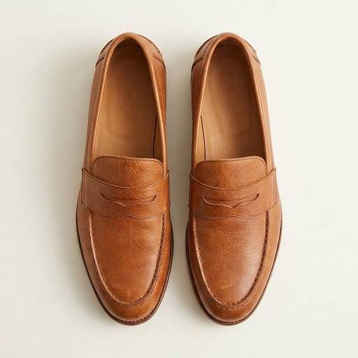 Tan Suede Penny Loafer by Alto Milan