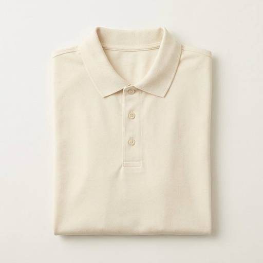 Cream Terry Resort Polo by Maison Ivo