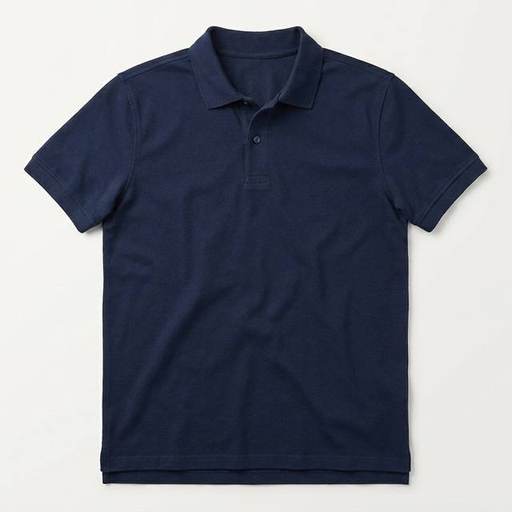 Navy Knitted Merino Polo by Arden & Co