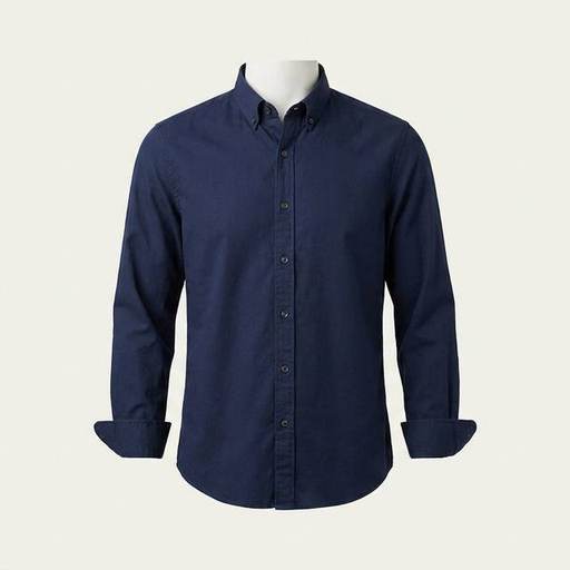 Navy Washed Denim Shirt by Kestrel