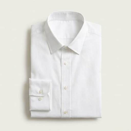 White Poplin Formal Shirt by Maison Ivo