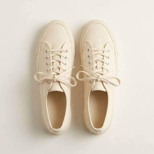 Cream Canvas Low Top by Grit Street