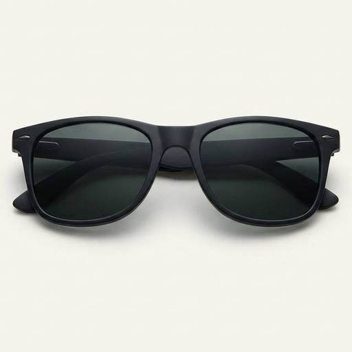 Black Acetate Square Sunglasses by Pace Lab