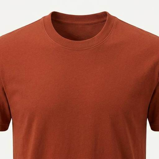 Rust Ribbed Henley by Loop Basics