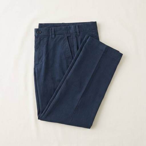 Navy Pleated Wool Trousers by Norse Line