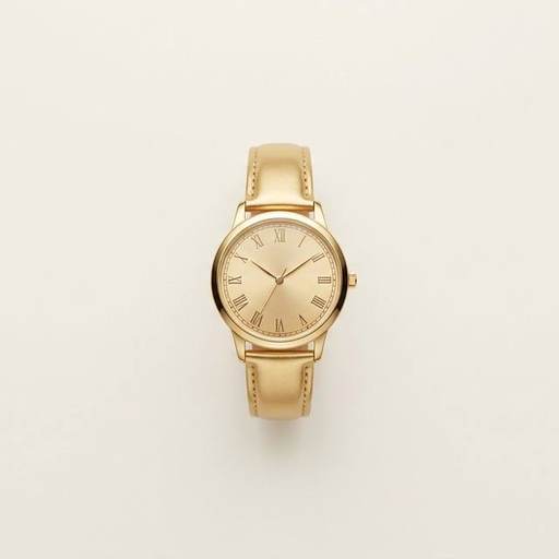 Gold Steel Field Watch by Hourline